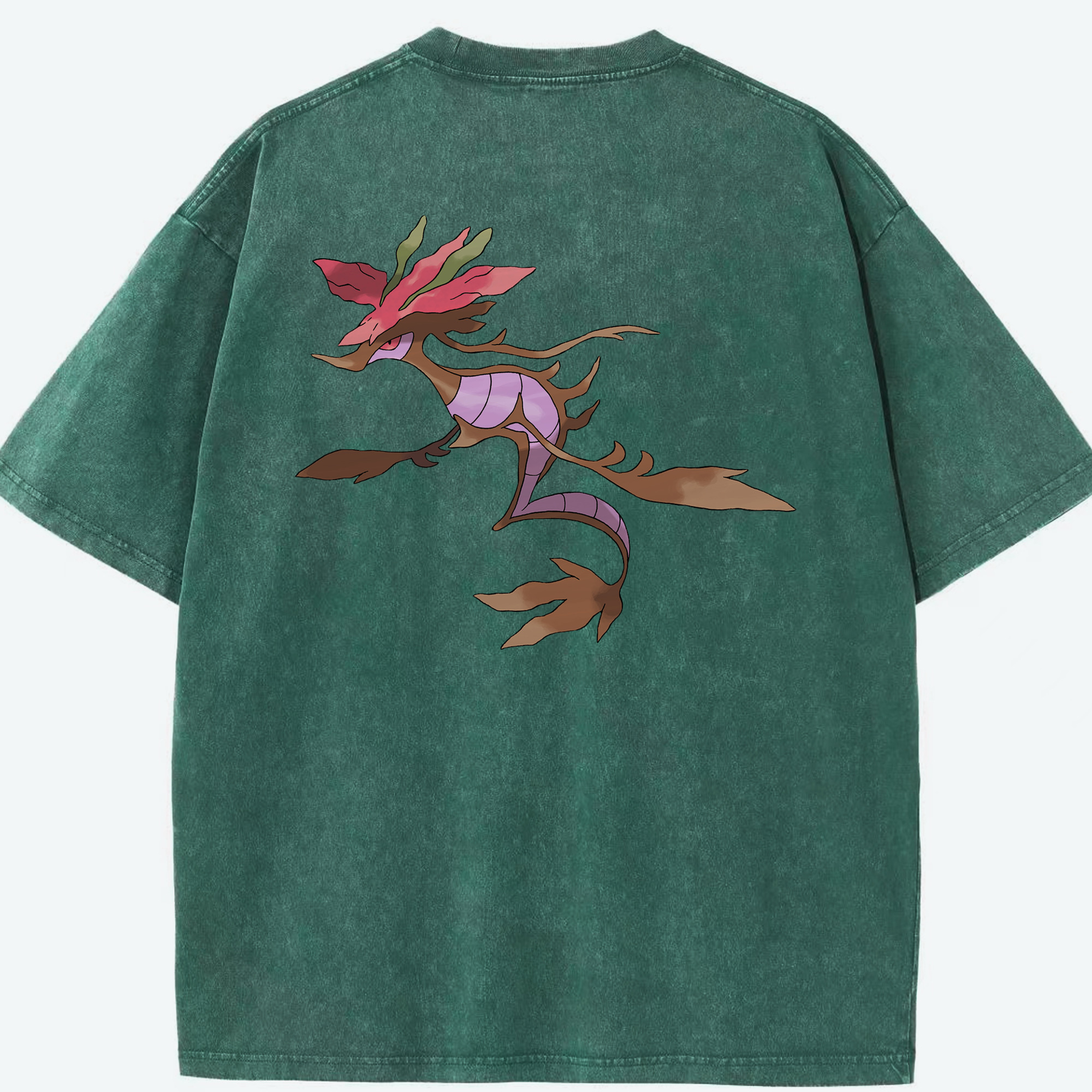 （画像用） ポケットモンスター Pokémon 綿100% ヴィンテージ風 半袖Tシャツ（背面プリント）